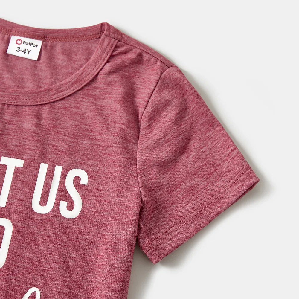 Mommy and Me Letter Print Short-sleeve Tee big image 9