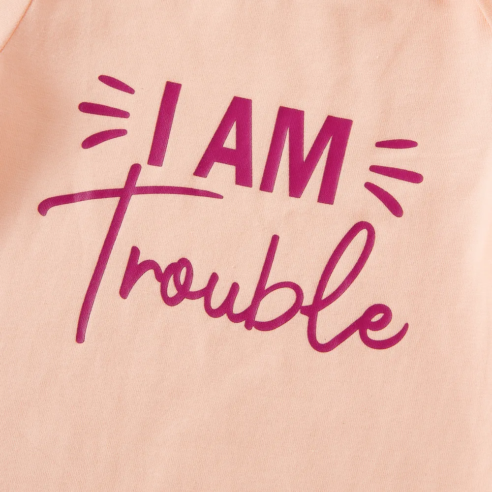 Mommy and Me Letter Print Short-sleeve Tee big image 3