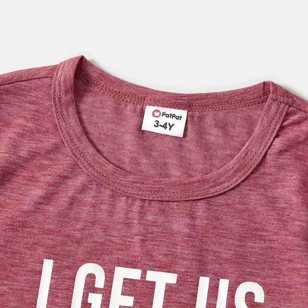 Mommy and Me Letter Print Short-sleeve Tee big image 8
