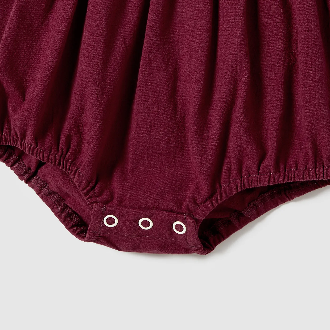 Family Matching Patch Pocket Short-sleeve Button Up Belted Dresses and Striped Short-sleeve T-shirts Sets  image 4