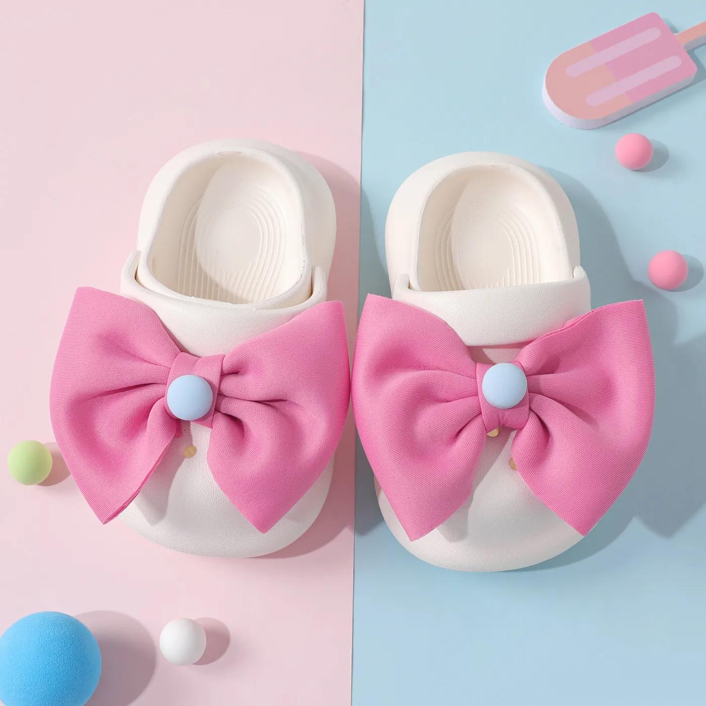 Toddler/Kid Floral Pattern Soft Sweet Hollow Shoes  Beige
