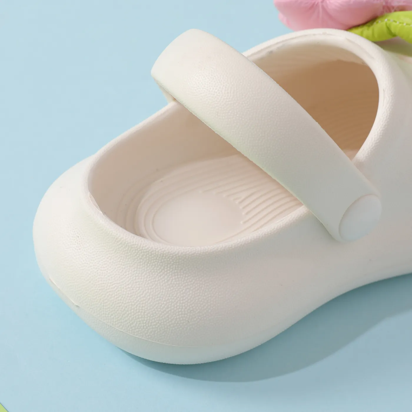 Toddler/Kid Floral Pattern Soft Sweet Hollow Shoes  White image 6