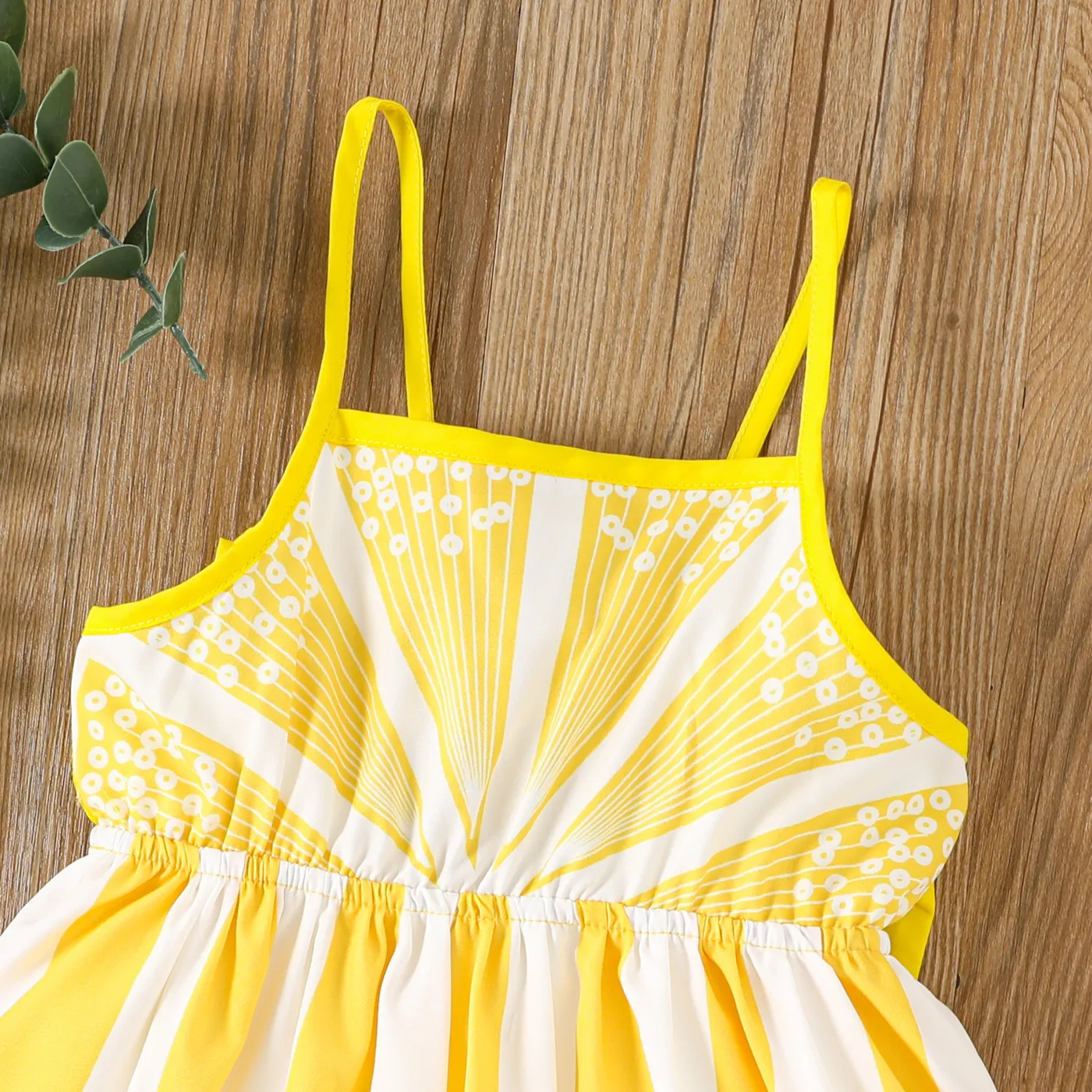 Toddler Girl Lemon Print Back Bow Cami Dress   image 5