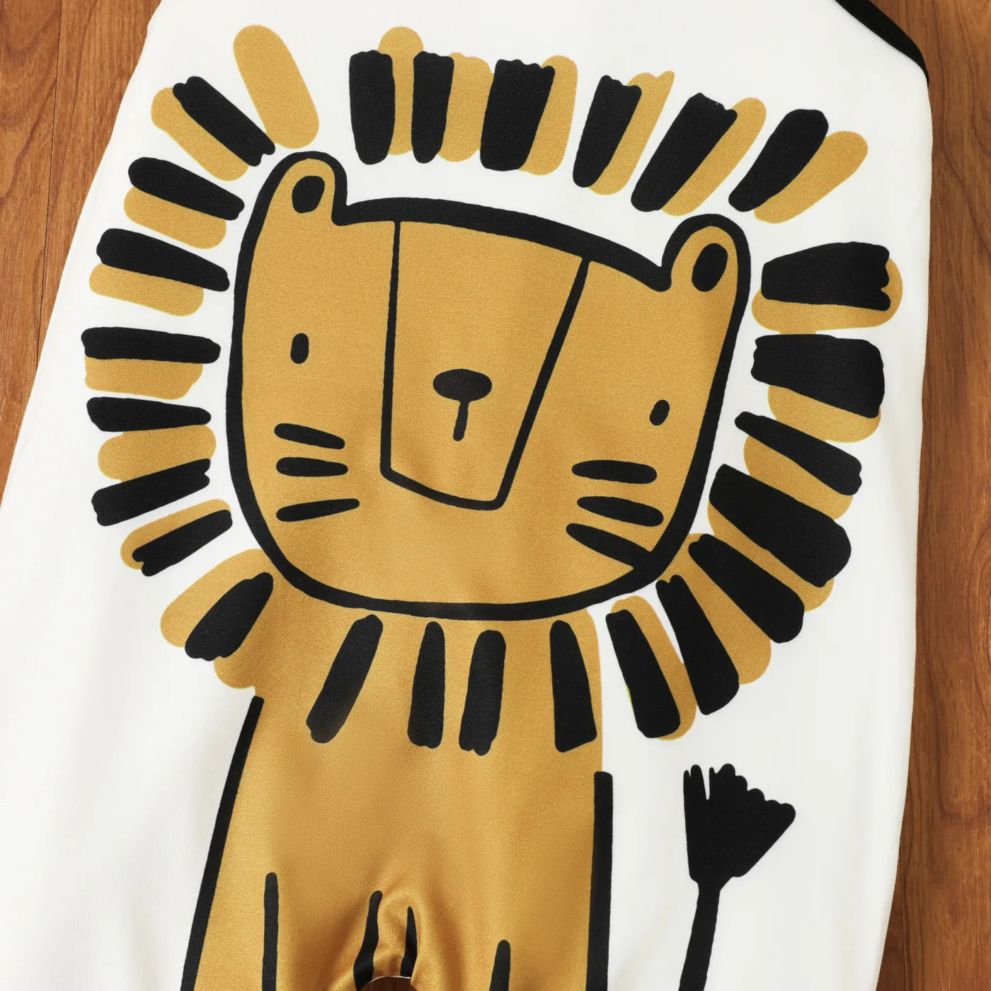 Toddler Girl/Boy Animal Lion Print Cami Jumpsuit  image 3