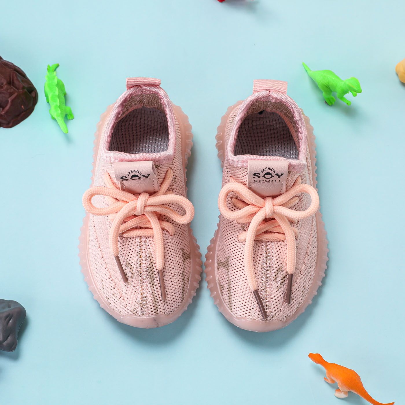 Toddler Lace-up Front Respirant Chaussures Sportives Résistantes à L’usure