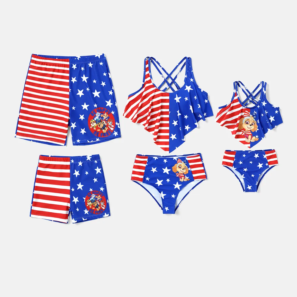 Independence Day PAW Patrol Family Matching Two-piece Swimsuit or Swim Trunks  big image 15
