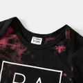 Family Matching 100% Cotton Letter Print Tie Dye Short-sleeve Tops   image 3