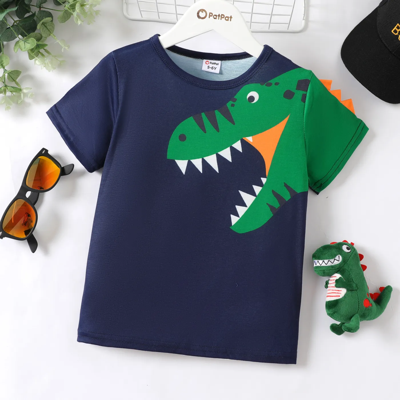 Kid Boy Shark Graphic Short-sleeve Tee  Dark Blue