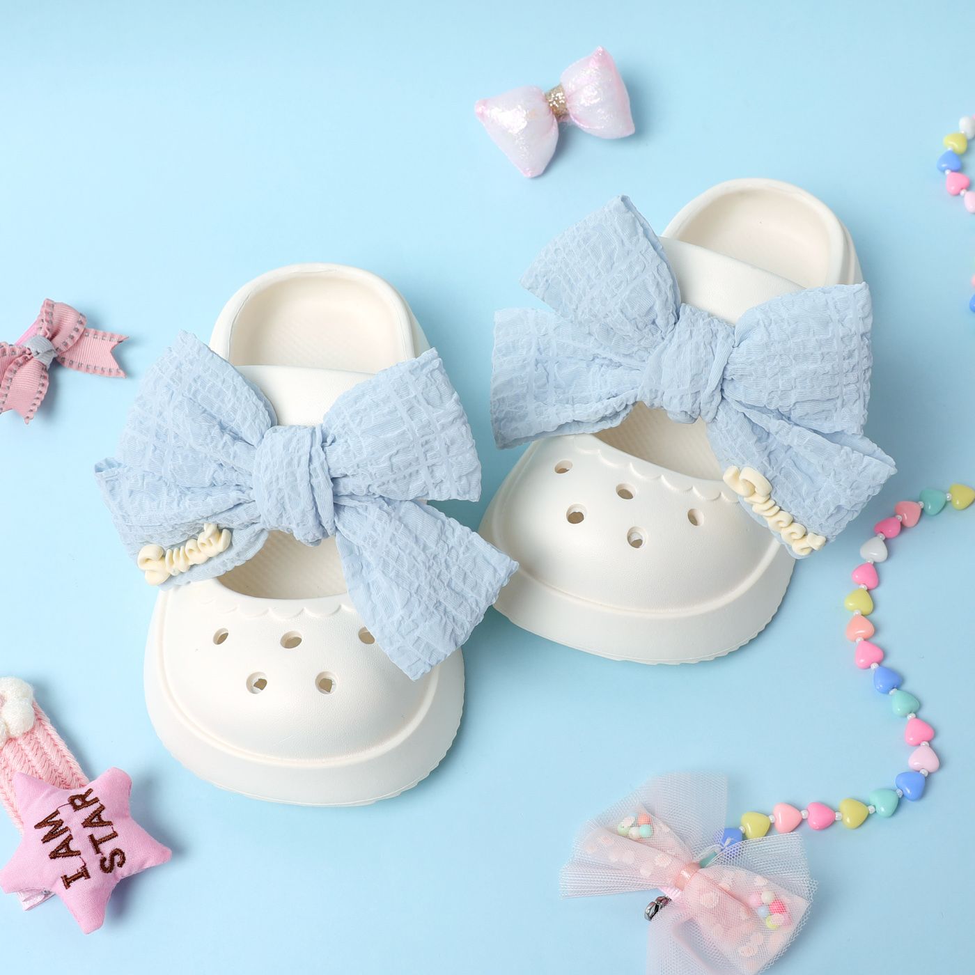 Kid Bow Decor Cute Hollow Shoes