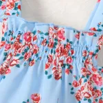 Baby Girl Allover Floral Print Smocked Ruffle Romper  image 4