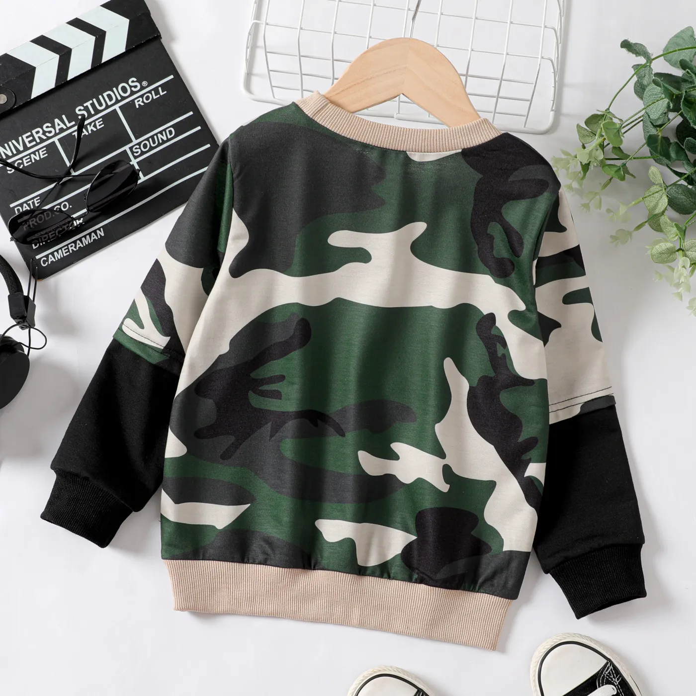 Toddler Boy Camouflage Long-sleeve Sweatshirt   image 2