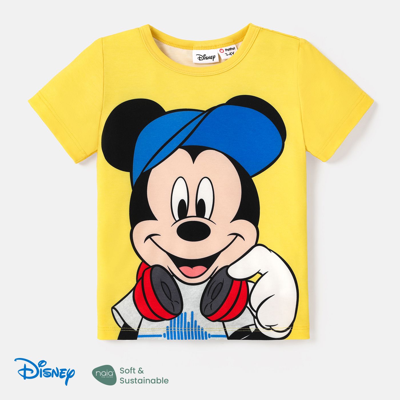 

Disney Mickey and Friends 1pc Toddler/Kid Girl/Boy Character Tyedyed/Stripe/Colorful Print Naia™ Short-sleeve Tee