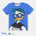 Disney Mickey and Friends 1pc Toddler/Kid Girl/Boy Character Tyedyed/Stripe/Colorful Print Naia™ Short-sleeve Tee Blue