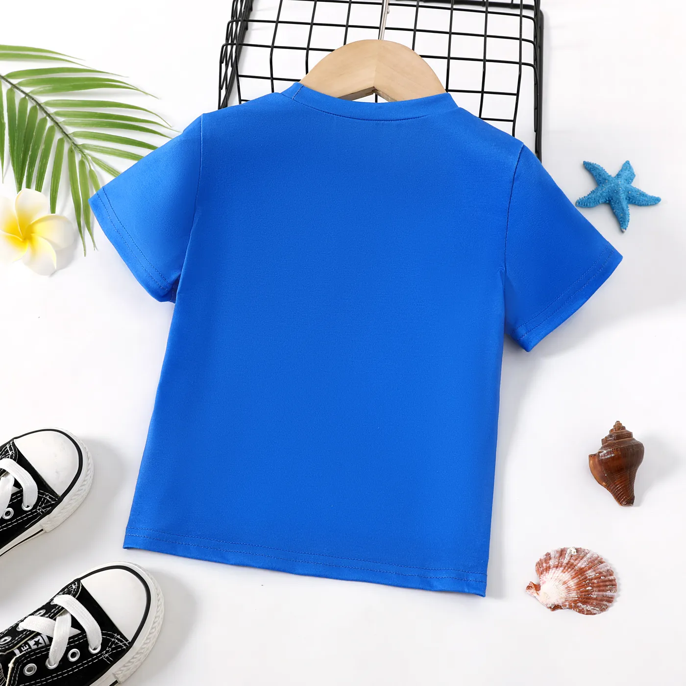 Criança Menino Bolso cosido Infantil Manga curta T-shirts  image 2
