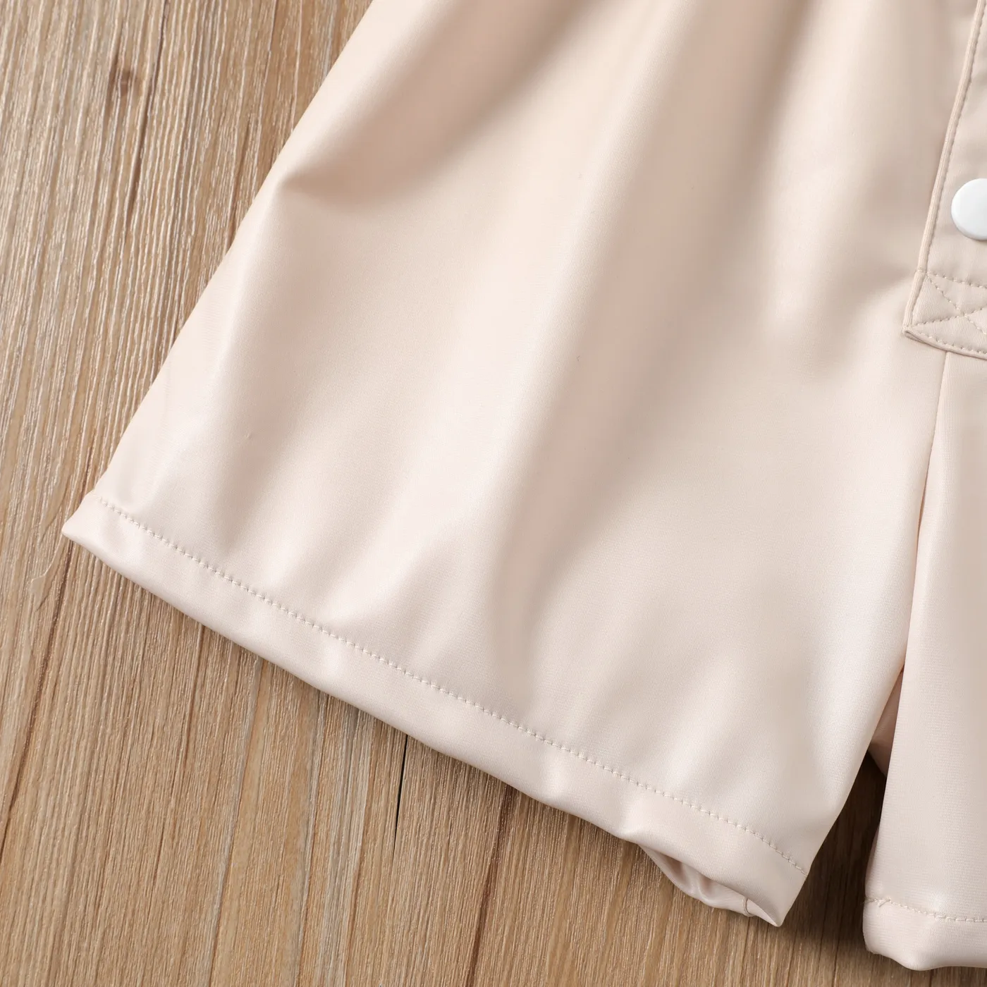 Kid Girl Solid Ruffled Shorts  Apricot image 3