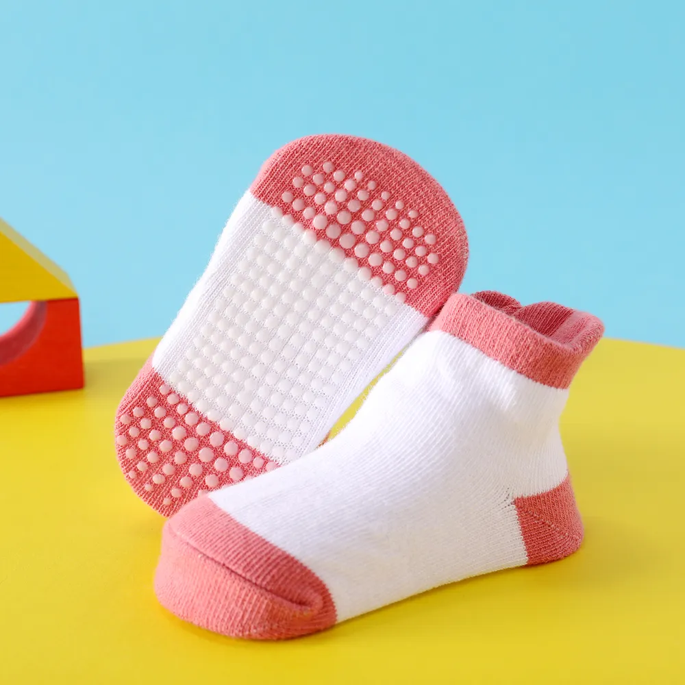6 Pairs Baby/Toddler Adhesive Anti-slip Socks  big image 3