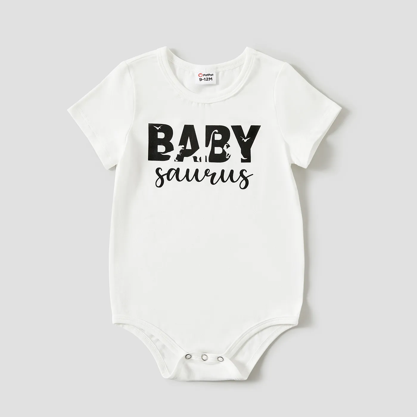 Family Matching Letter Print Short-sleeve Tee MultiColour big image 1