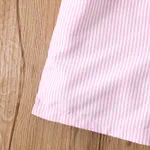 Toddler Girl Colorblock Stripe Belted Shirt Romper  image 5