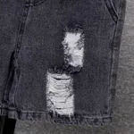 2pcs Kid Boy 100% Cotton Tiger Pattern Short-sleeve Tee and Pockets Ripped Denim Shorts Set  image 5