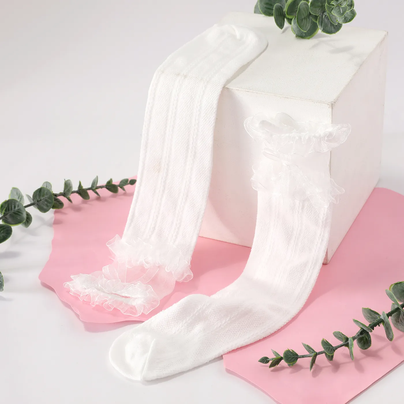 Toddler/Kid Ruffle Mesh Stockings   image 4