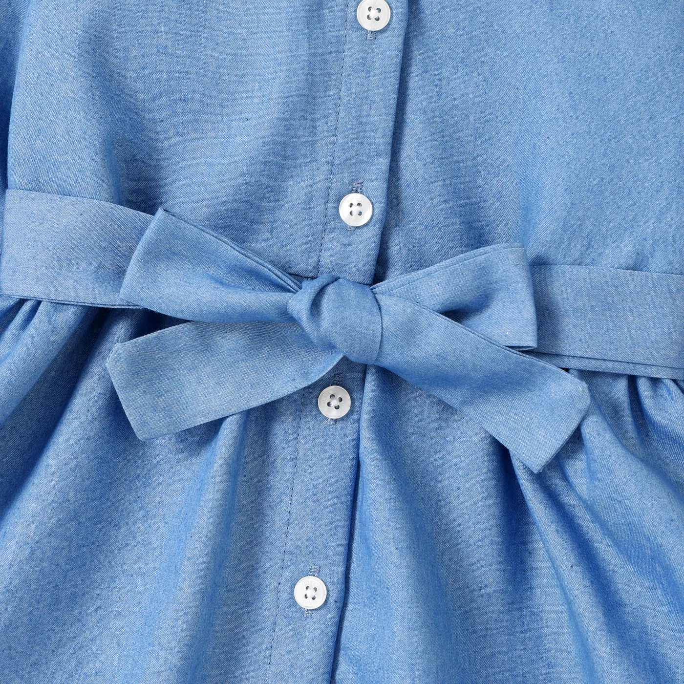 Toddler Girl Belted Denim Shirt Dress  DENIMBLUE image 4