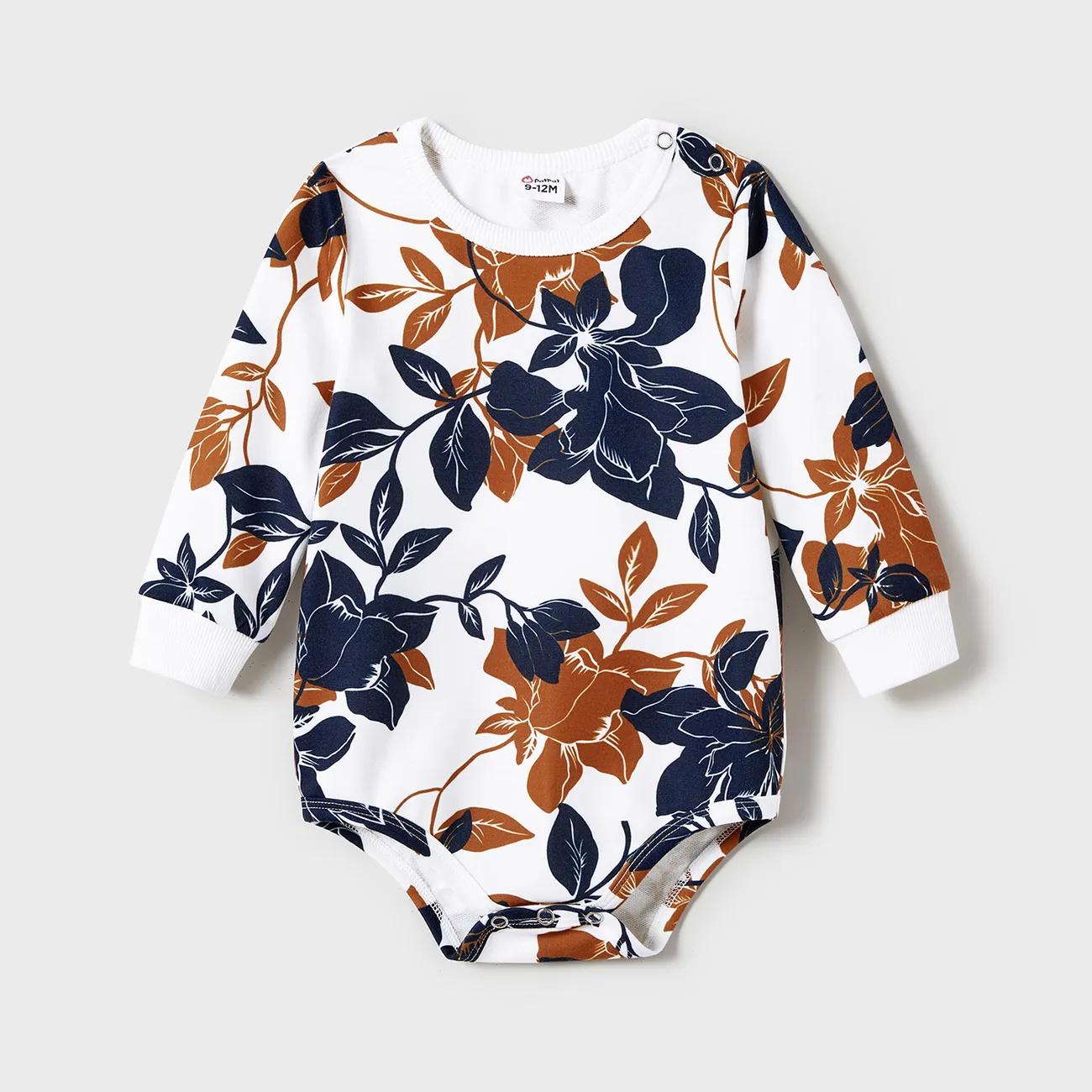 Look de família Flor grande Manga comprida Conjuntos de roupa para a família Tops big image 1