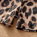 Family Matching Leopard Panel Cut Out Waist One-Shoulder One Piece Swimsuit or Swim Trunks Shorts  image 5