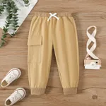 Toddler Boy Pantalones de chándal sólidos  Marrón