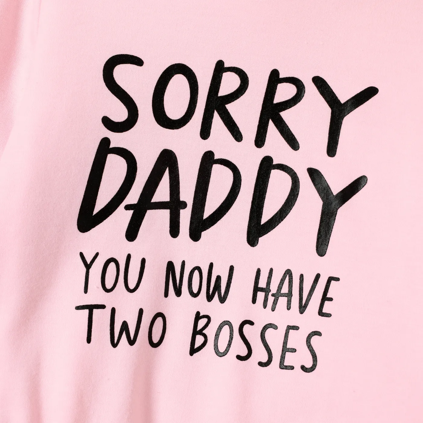 Toddler Boy/Girl Letters Print Long-sleeve Hooded Sweatshirt  Pink image 5