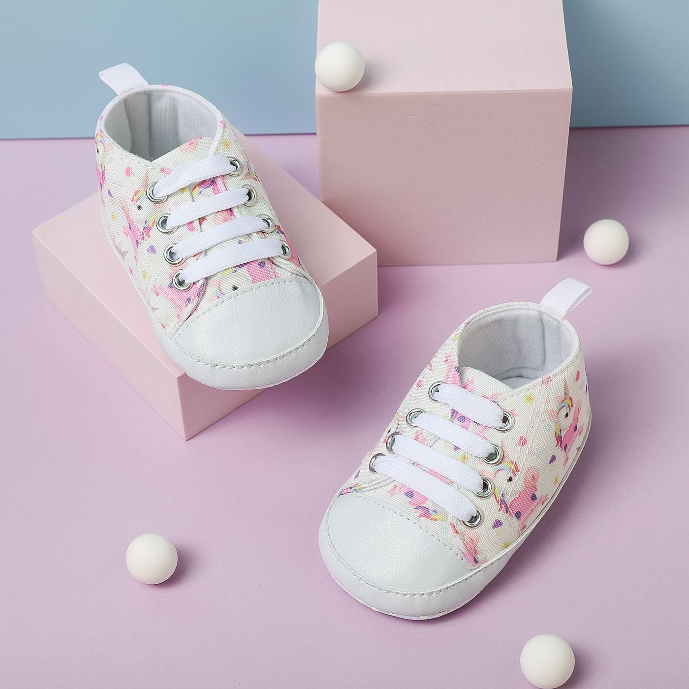Baby Allover Unicorn Pattern Prewalker Shoes
