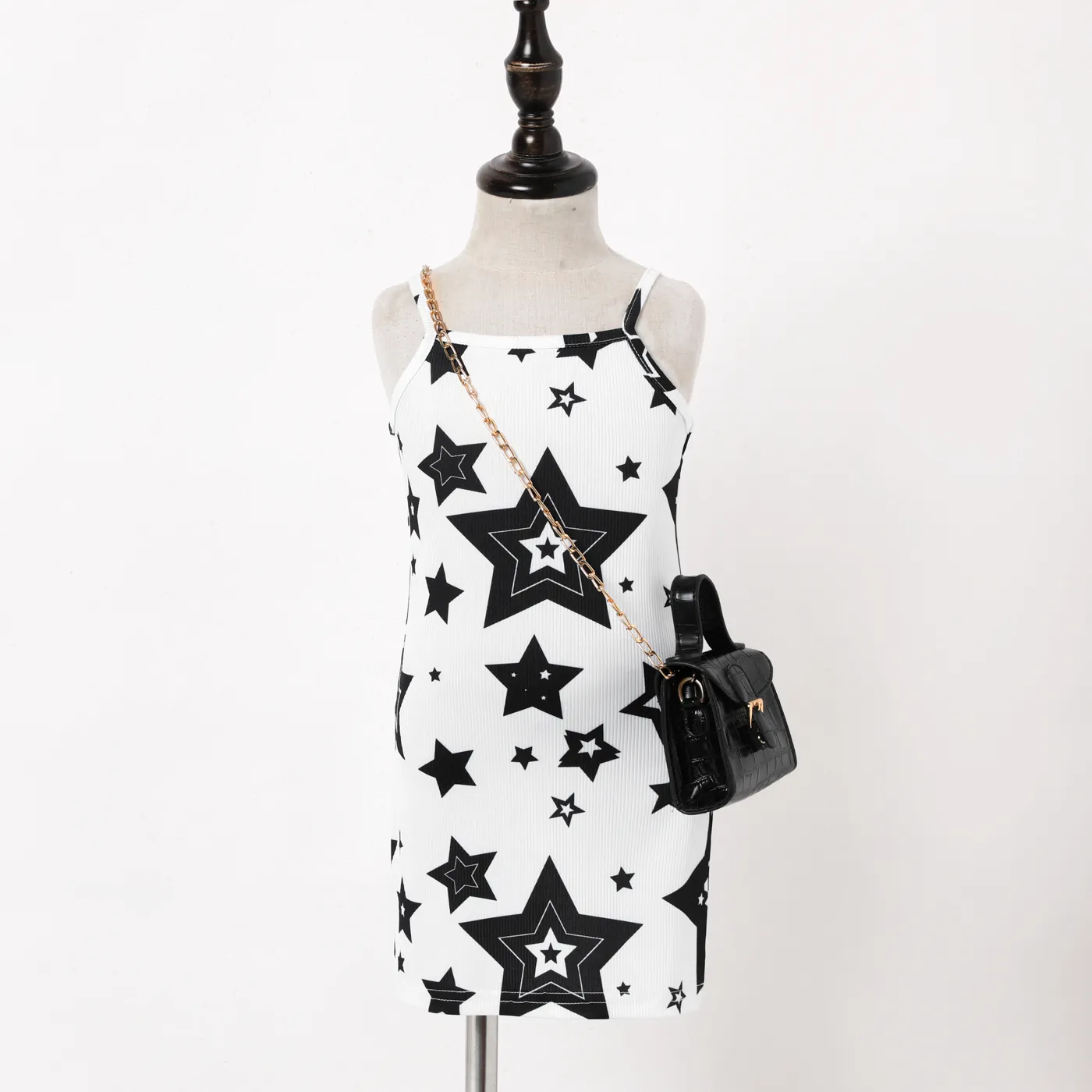 Toddler Girl Allover Stars Print Slip Dress  big image 1