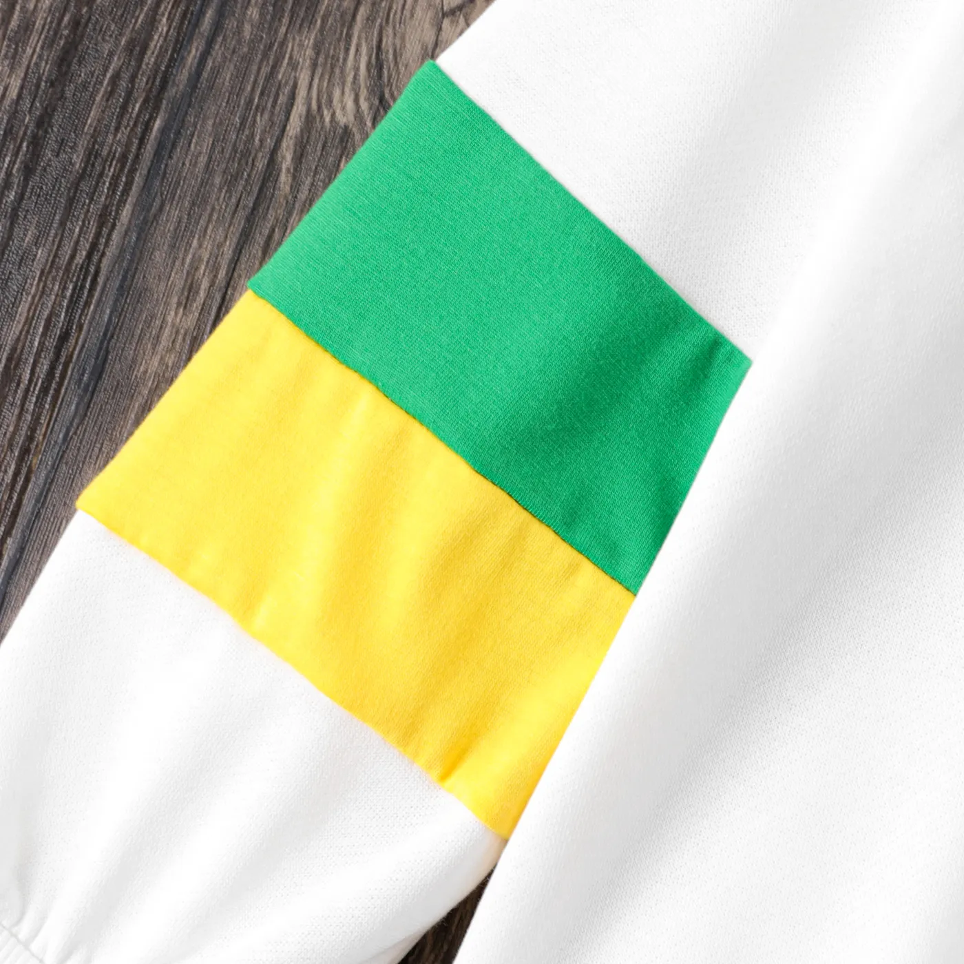 Kid Boy Letters Print Colorblock Long-sleeve Sweatshirt   image 4