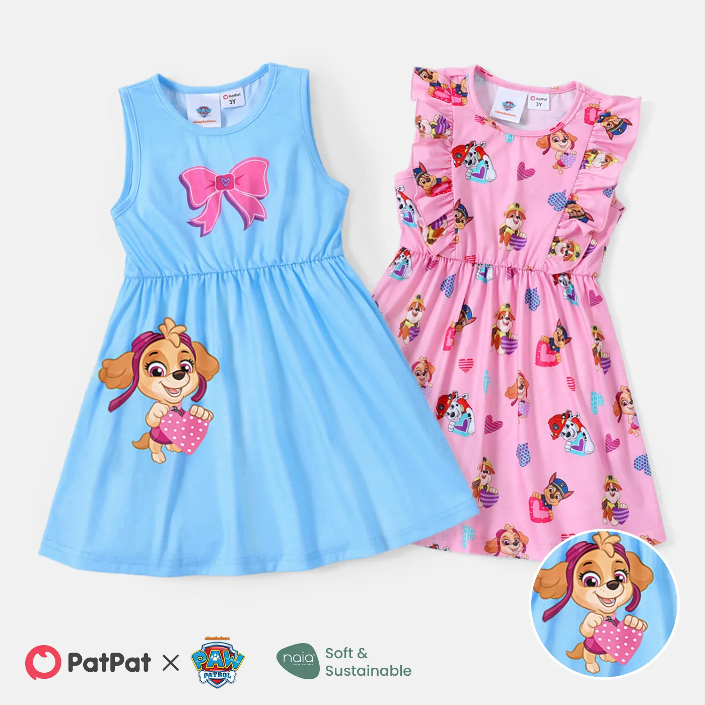 PAW Patrol Toddler Girl Naia/Cotton Sleeveless Dress