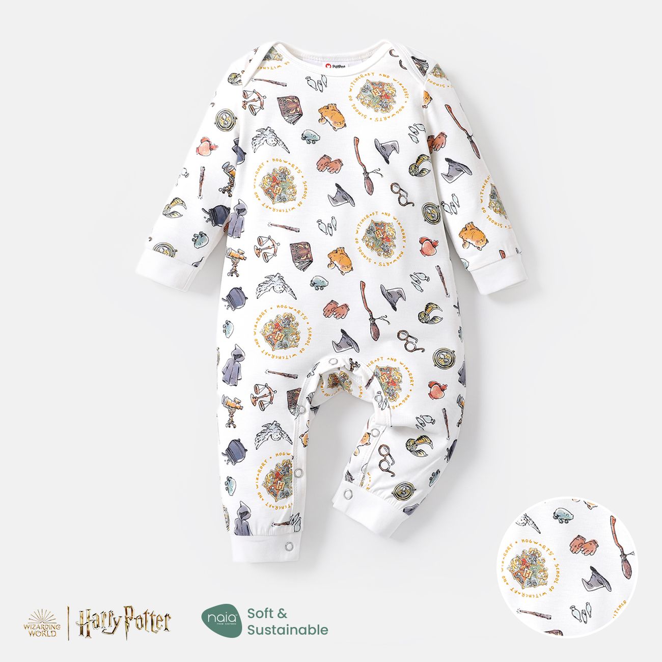 Harry Potter Neonato Unisex Davanti spiovente Infantile Manica lunga Tute