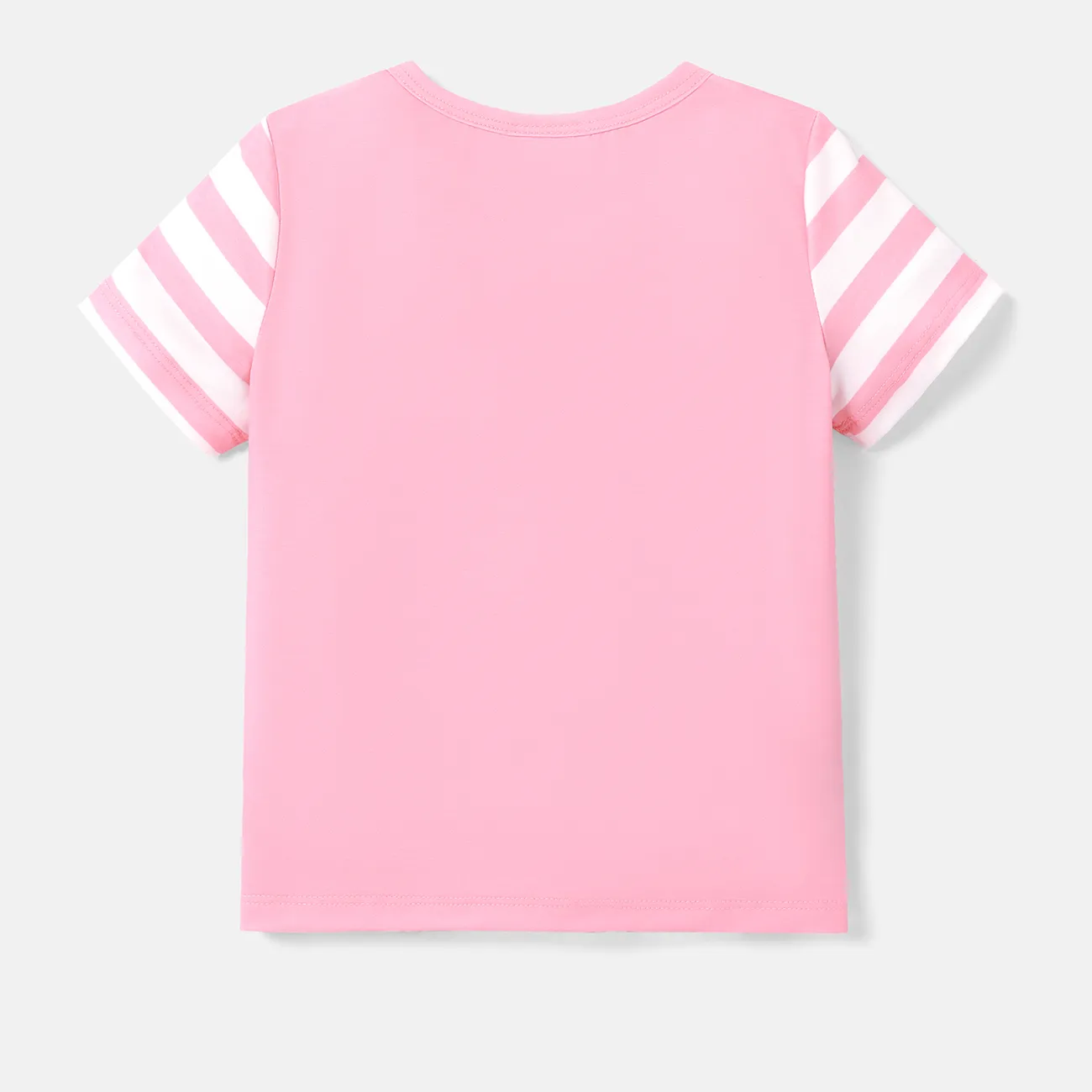 愛心小熊 小童 中性 童趣 熊 短袖 T恤 粉色 big image 1