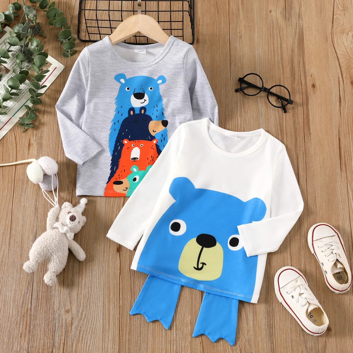 Toddler Boy Bear Graphic Long-sleeve Tee   image 6
