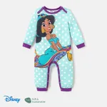 Disney Princess Baby Girl Naia™ Character & Polka Dots Print Long-sleeve Jumpsuit  Mintblue