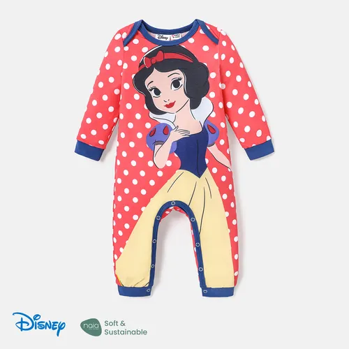 Disney Princess Baby Girl Naia™ Character & Polka Dots Print Long-sleeve Jumpsuit 