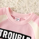 Toddler Girl/Boy Letter Print Pullover Sweatshirt   image 4