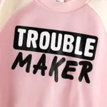 Toddler Girl/Boy Letter Print Pullover Sweatshirt   image 5