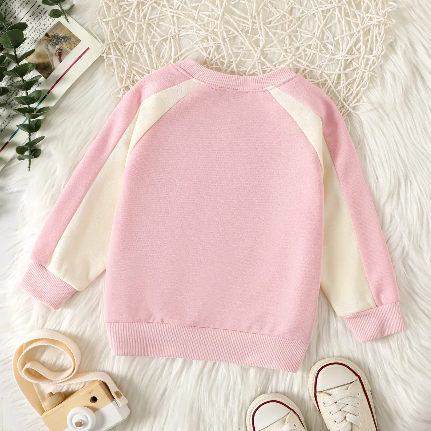 Toddler Girl/Boy Letter Print Pullover Sweatshirt   image 3