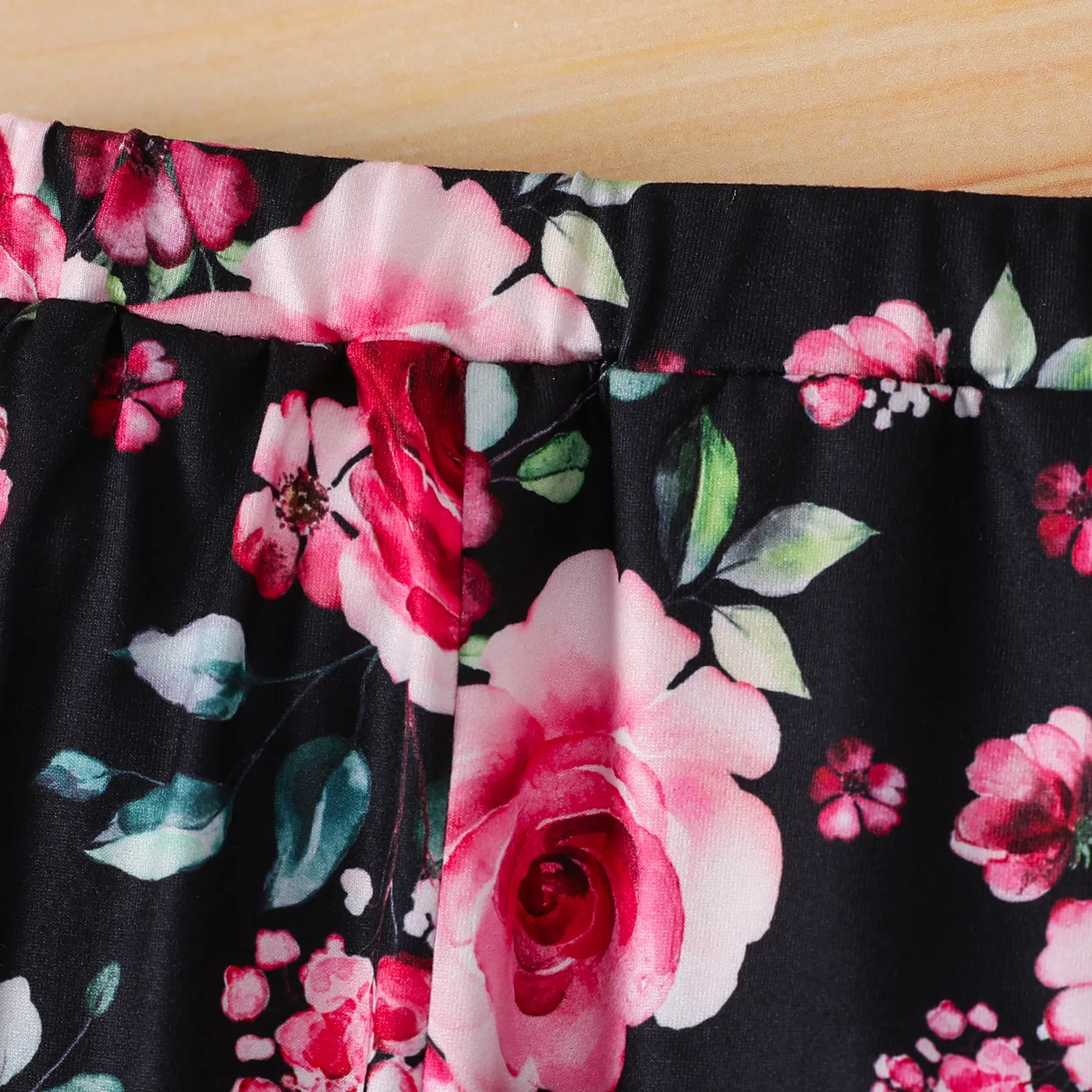 2 unidades Bebé Menina Flor grande Bonito Manga comprida Conjunto para bebé Rosa image 5