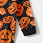 Halloween Family Matching Pumpkin Print Pajamas Sets (Flame Resistant) MultiColour image 6