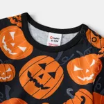 Halloween Family Matching Pumpkin Print Pajamas Sets (Flame Resistant) MultiColour image 5