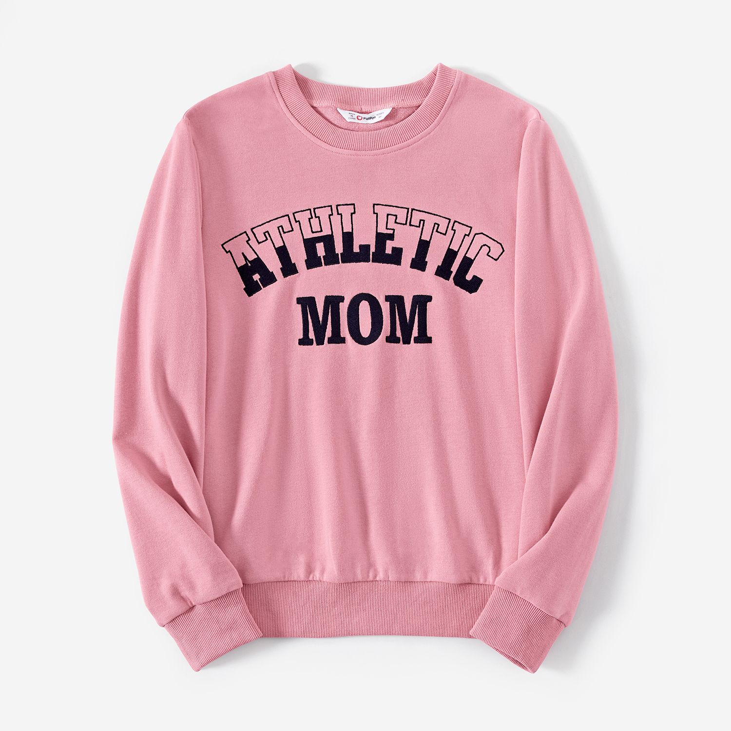 

Family Matching Letter Print Long-sleeve Pullover