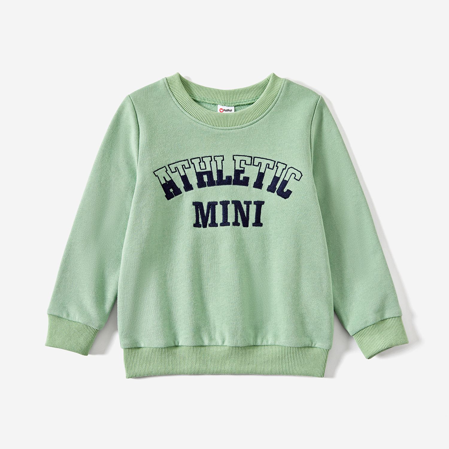 

Family Matching Letter Print Long-sleeve Pullover