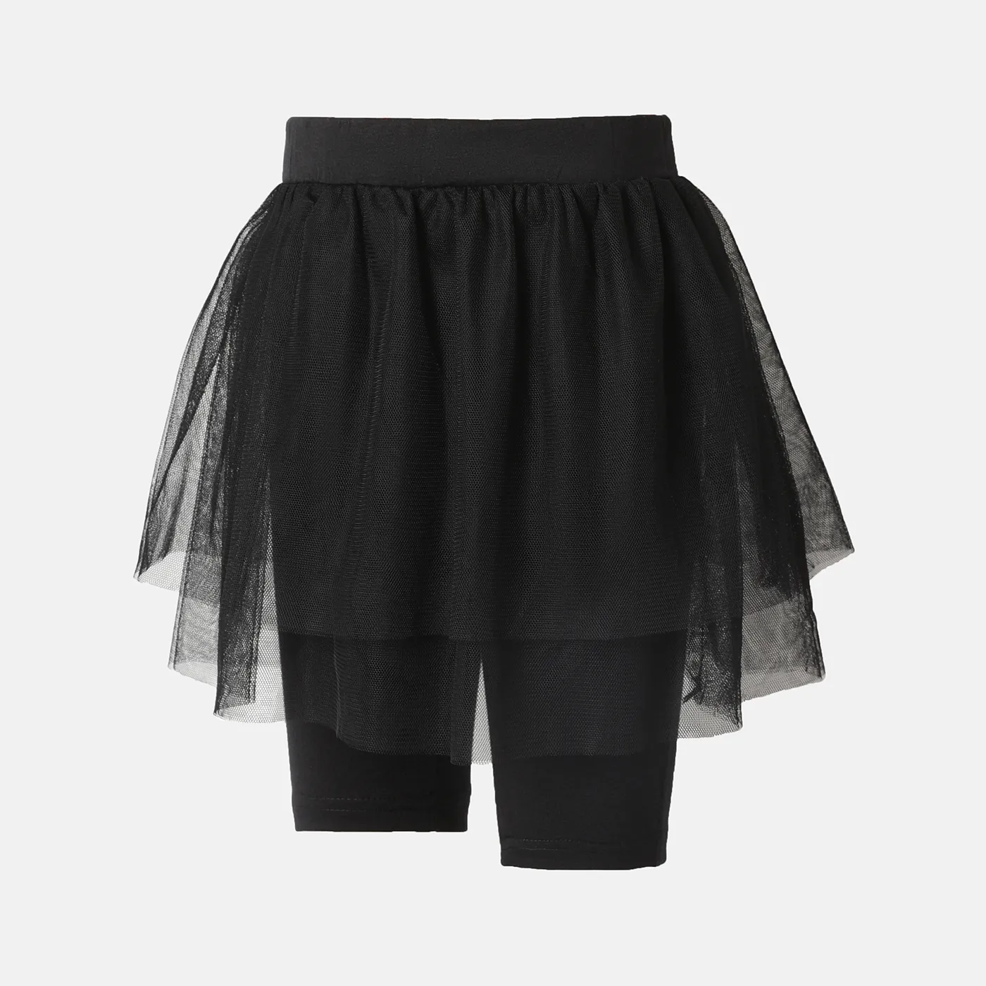 Kid Girl Mesh Solid Skort  image 3