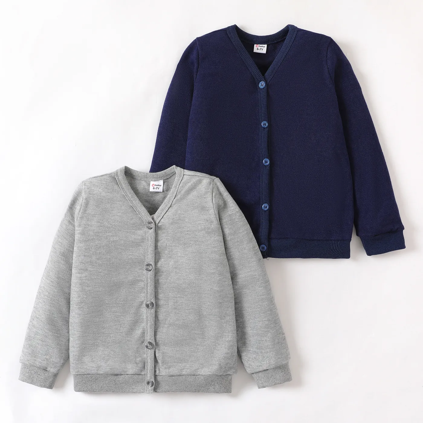 Kid Boy School Uniform Solid Button Up Jacket 