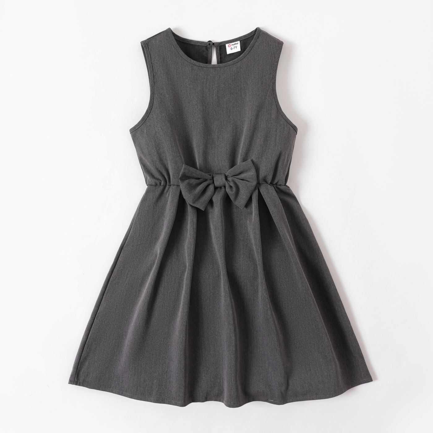 

Kid Girl School Uniform Pleated Tank Dress