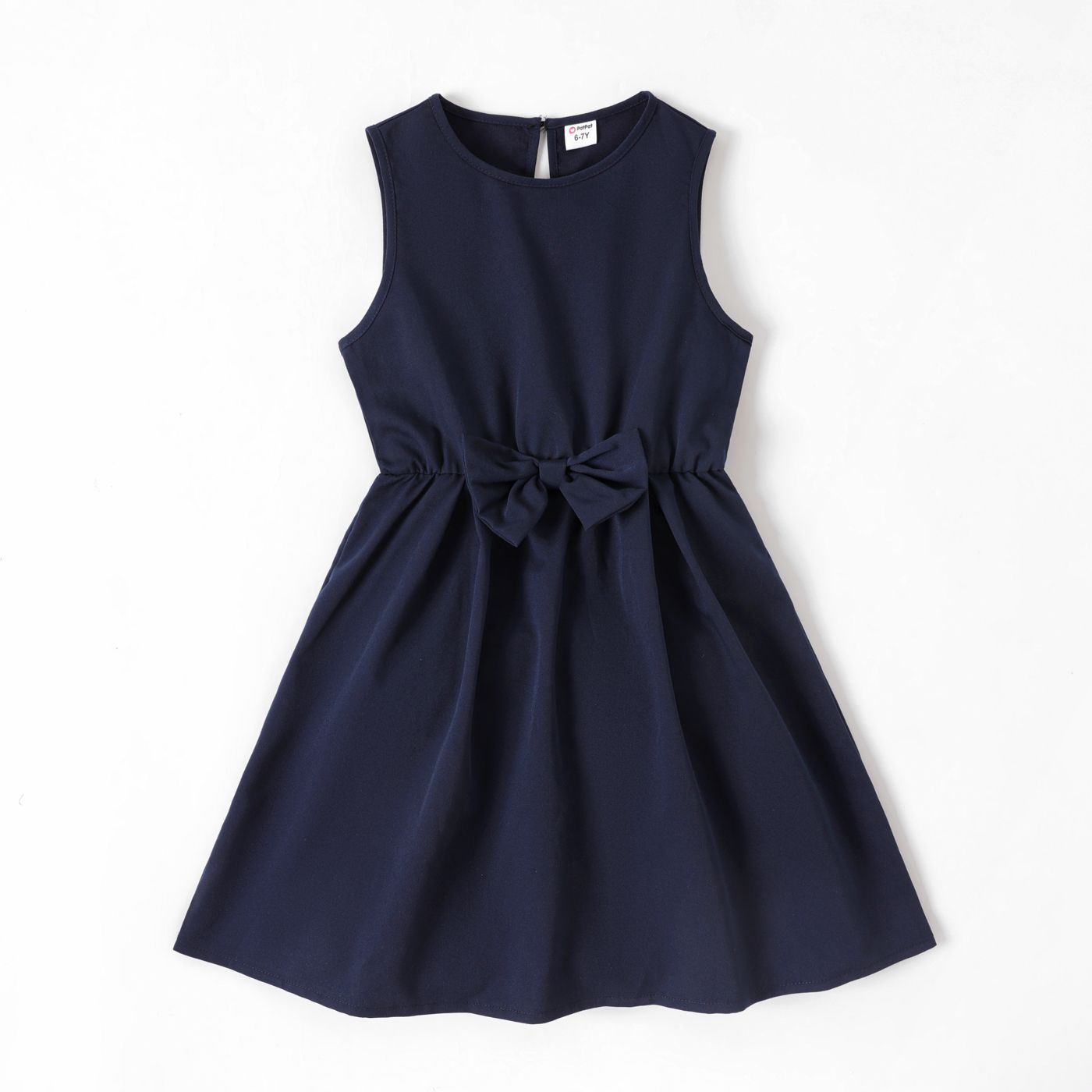 

Kid Girl School Uniform Pleated Tank Dress